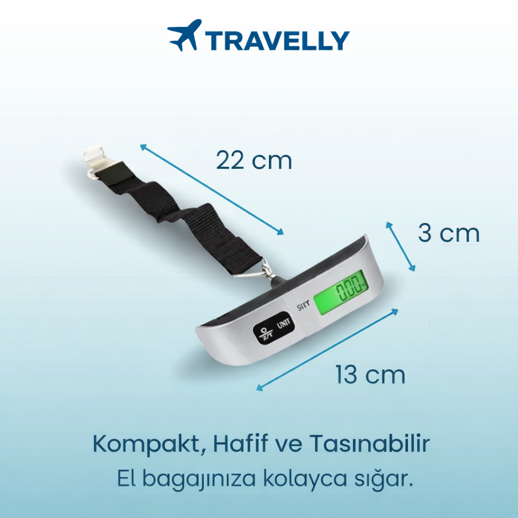 Travelly Dijital Bavul Tartısı