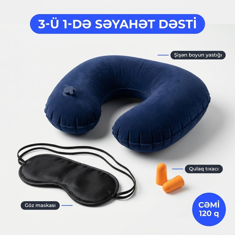 Travelly Travel Set 3-ü 1-də