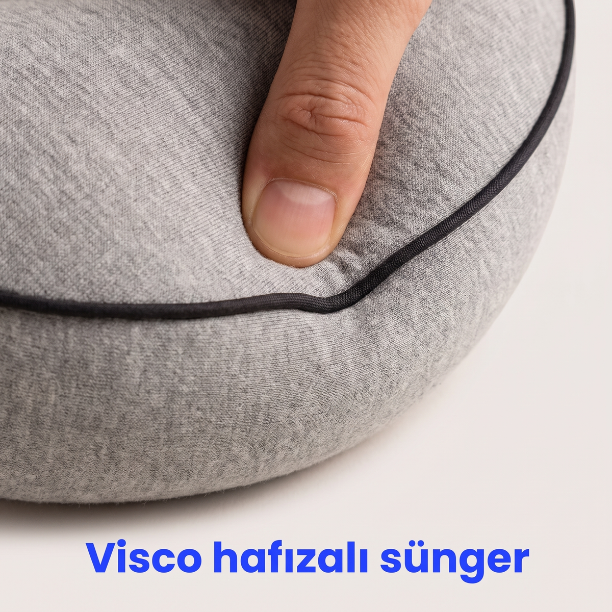 Visco hafızalı sünger yakın çekim detay