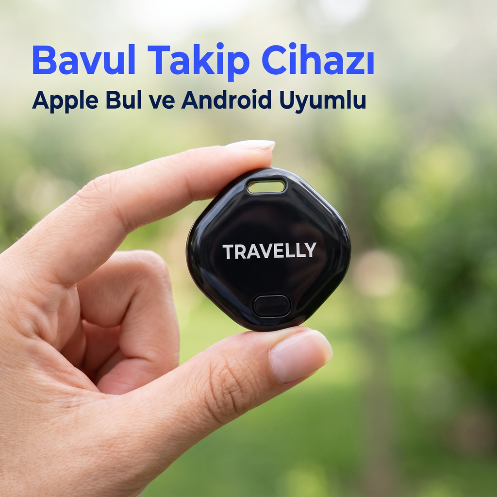 Travelly bavul takip cihazı, parmak ucu kadar küçük